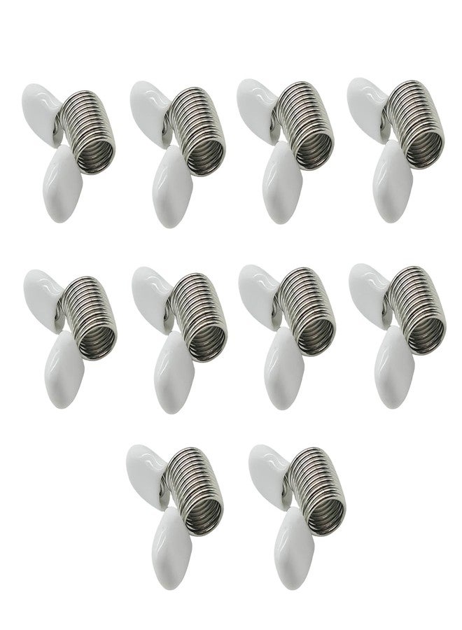 YWSHF 10 PCS Spring Clamps for Jewelry Making, Kumihimo Bead Wire Ends to Prevent Beads from Falling DIY Bracelets, Necklaces - Image 1