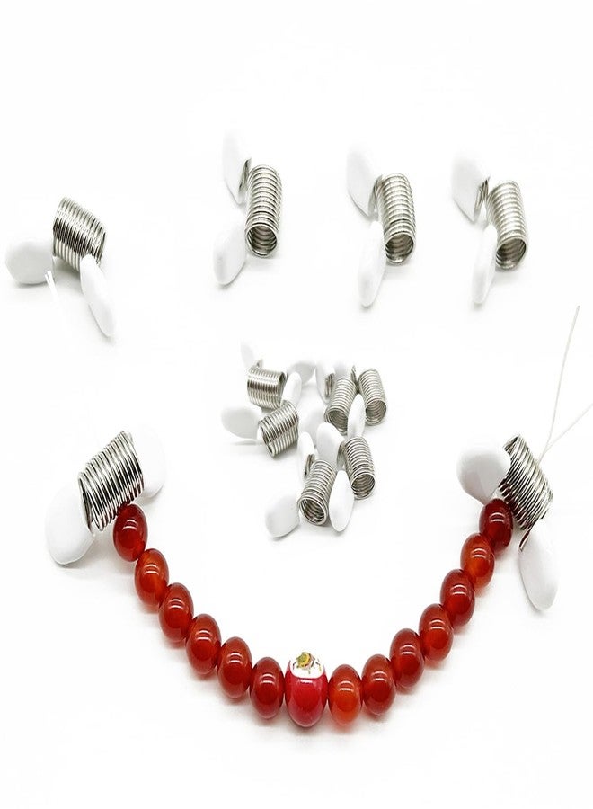 YWSHF 10 PCS Spring Clamps for Jewelry Making, Kumihimo Bead Wire Ends to Prevent Beads from Falling DIY Bracelets, Necklaces - Image 3