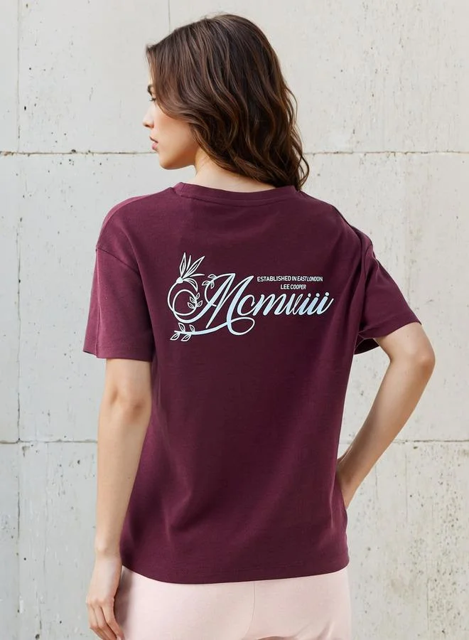 Lee Cooper Lee Cooper T-shirt Regular Fit with Logo Print Cotton