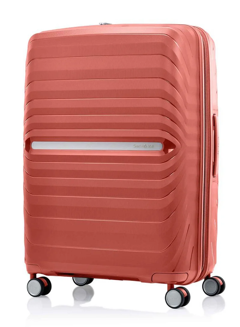 سامسونايت أوكتولايت نيو سبينر ٧٥ سم - مرجاني - ضمان عالمي ٥ سنوات