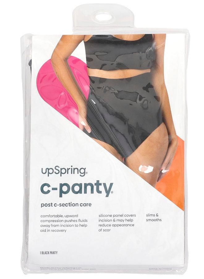 UpSpring - C-Panty Post C-Section Care Small/Medium Black 1 Panty - Image 1