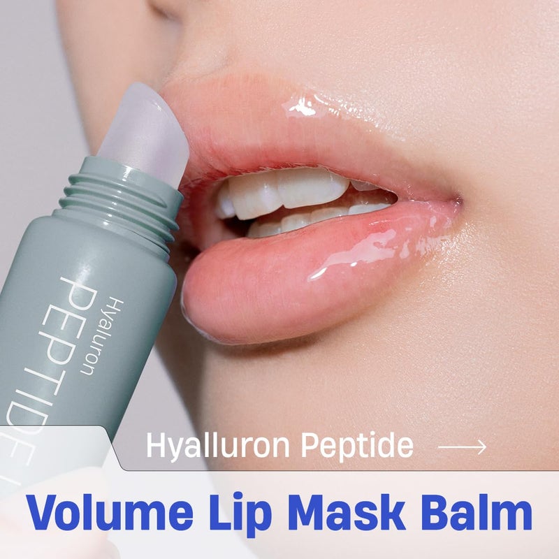 DERMATORY Hyalluron Peptide Volume Lip Mask Balm - Hydrating & Moisturizing Lip Mask for Day & Night Care (10ml) - Image 2