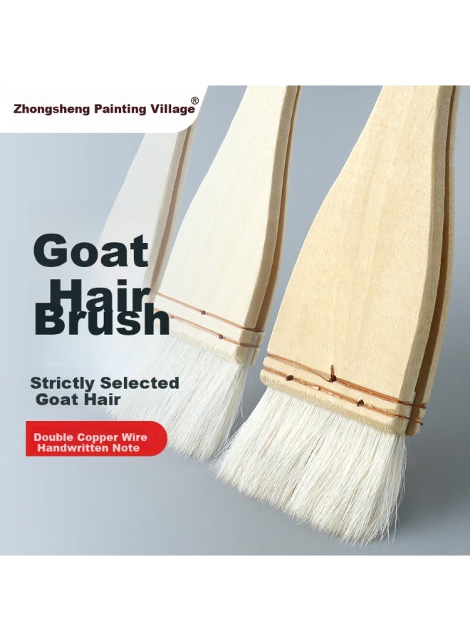 Transon Wool Brush Watercolor Oil Painting Acrylic Paint Drawing Special Pen Soft Hair Cleaning Coating Latex Paint Brush Traceless Brush Barbecue Baking 6 Inch Single Handle Fine Arts Sketching - Image 2