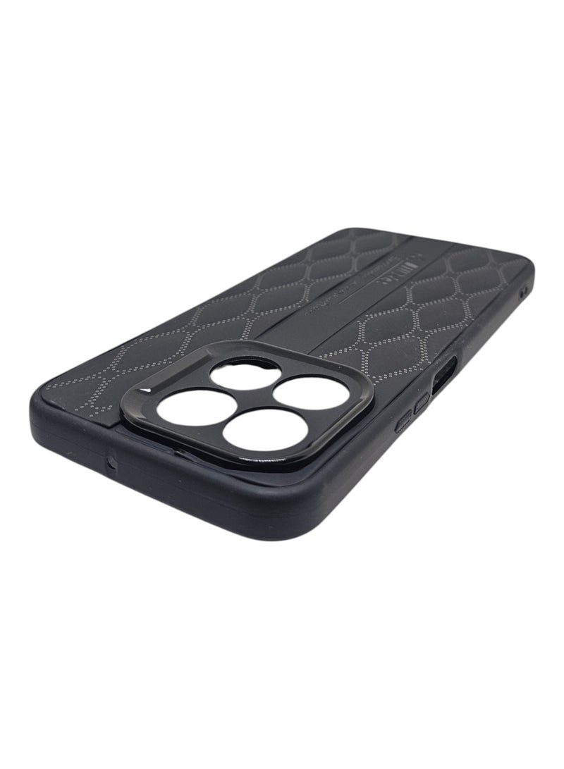 Fashionable Cool Shape Back Cover For Honor X6c - Black - Image 4