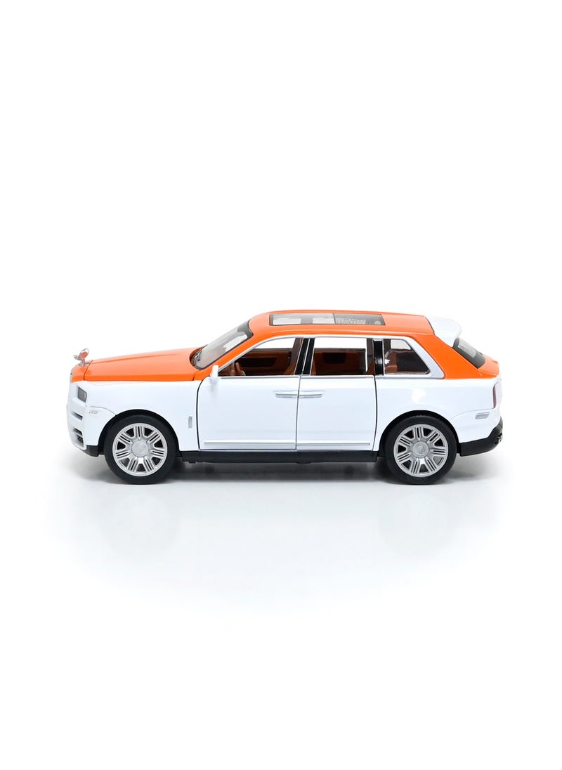 Toyland - 1/22 Scale Simulation Alloy Track Sports Miniature Model Diecast Metal Pull Back Action Car Toy with Light Sound and 6 Openable Doors - Image 1