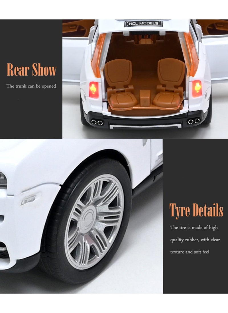 Toyland - 1/22 Scale Simulation Alloy Track Sports Miniature Model Diecast Metal Pull Back Action Car Toy with Light Sound and 6 Openable Doors - Image 1