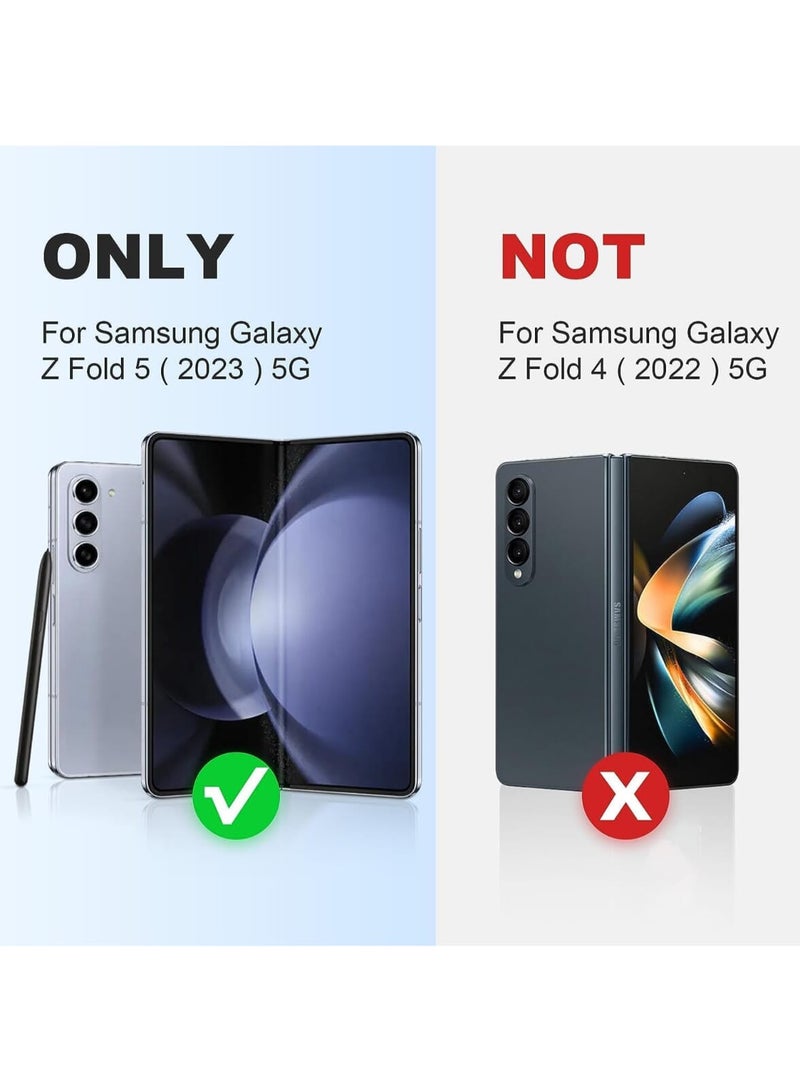 Nillkin CamShield Fold Case with Pen Holder & Stand for Samsung Galaxy Z Fold 5/W24 | Versatile Protection & Built-In Stand - Black - Image 3