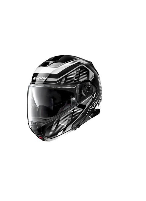 Nolan Helmet Flip-Up N100-5 P STARBOARD N-COM 44 Glossy Black Large