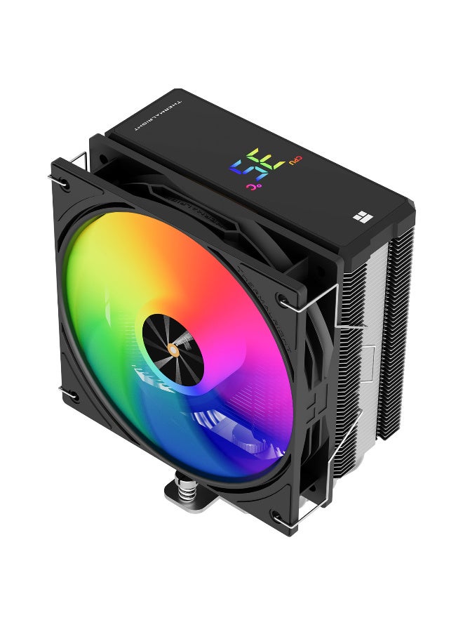 Thermalright Assassin X 120R Digital ARGB Black CPU Air Cooler, 2000RPM Speed,4 Heatpipes, 12cm Quiet PWM Fan CPU Cooler, Digital Screen Top Cover,for AM4/AM5,Intel LGA1700/1851/1150/1151/1200 - Image 2