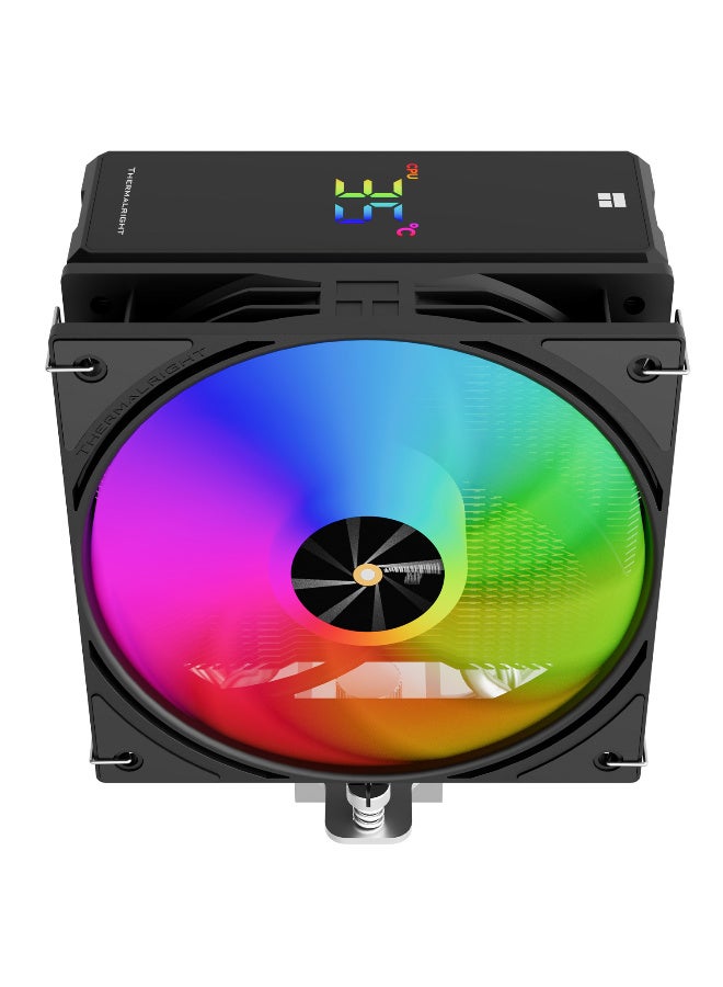 Thermalright Assassin X 120R Digital ARGB Black CPU Air Cooler, 2000RPM Speed,4 Heatpipes, 12cm Quiet PWM Fan CPU Cooler, Digital Screen Top Cover,for AM4/AM5,Intel LGA1700/1851/1150/1151/1200 - Image 3