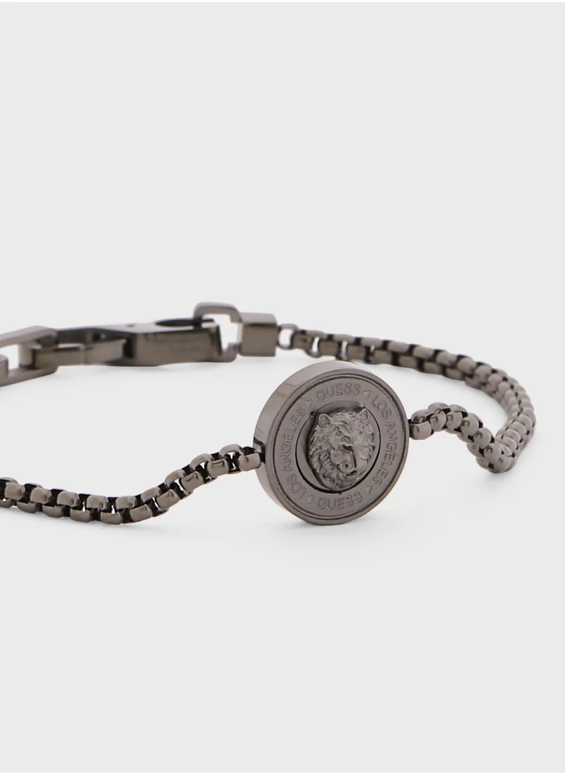 GUESS Lion King Coin Bracelet