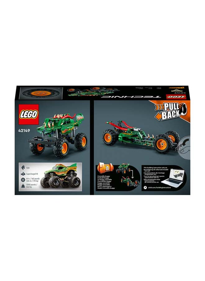 LEGO - Technic Monster Jam Dragon 42149 Building Toy Set; A 2-In-1 Kit For Kids Who Love Buildable Models And Toy Trucks; Race And Perform Stunts With This Gift For Kids Aged 7+ (217 Pieces) - Image 1