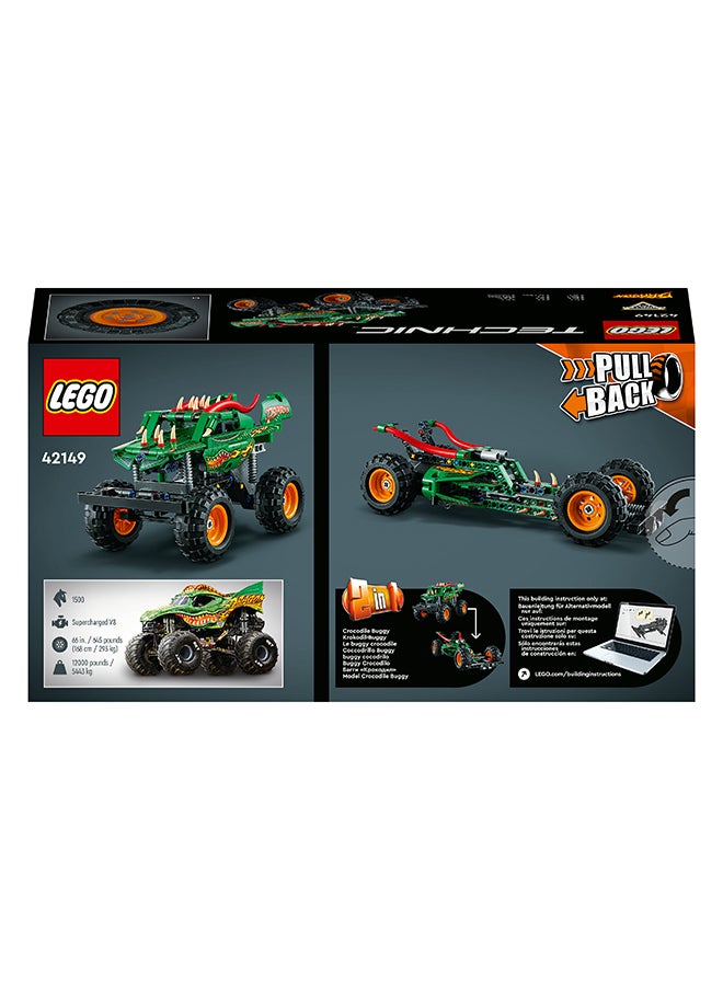 LEGO - Technic Monster Jam Dragon 42149 Building Toy Set; A 2-In-1 Kit For Kids Who Love Buildable Models And Toy Trucks; Race And Perform Stunts With This Gift For Kids Aged 7+ (217 Pieces) - Image 1
