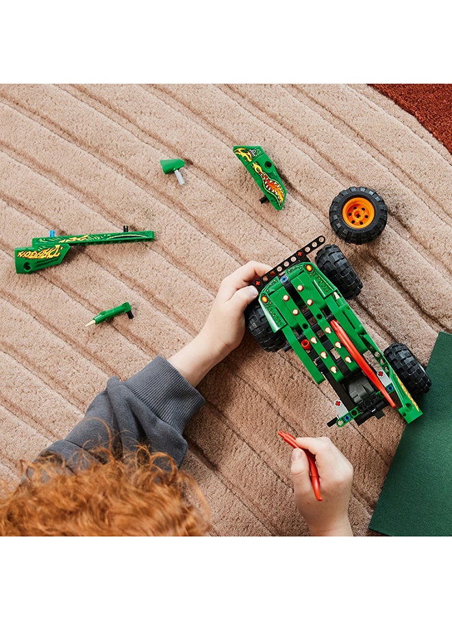 LEGO - Technic Monster Jam Dragon 42149 Building Toy Set; A 2-In-1 Kit For Kids Who Love Buildable Models And Toy Trucks; Race And Perform Stunts With This Gift For Kids Aged 7+ (217 Pieces) - Image 1