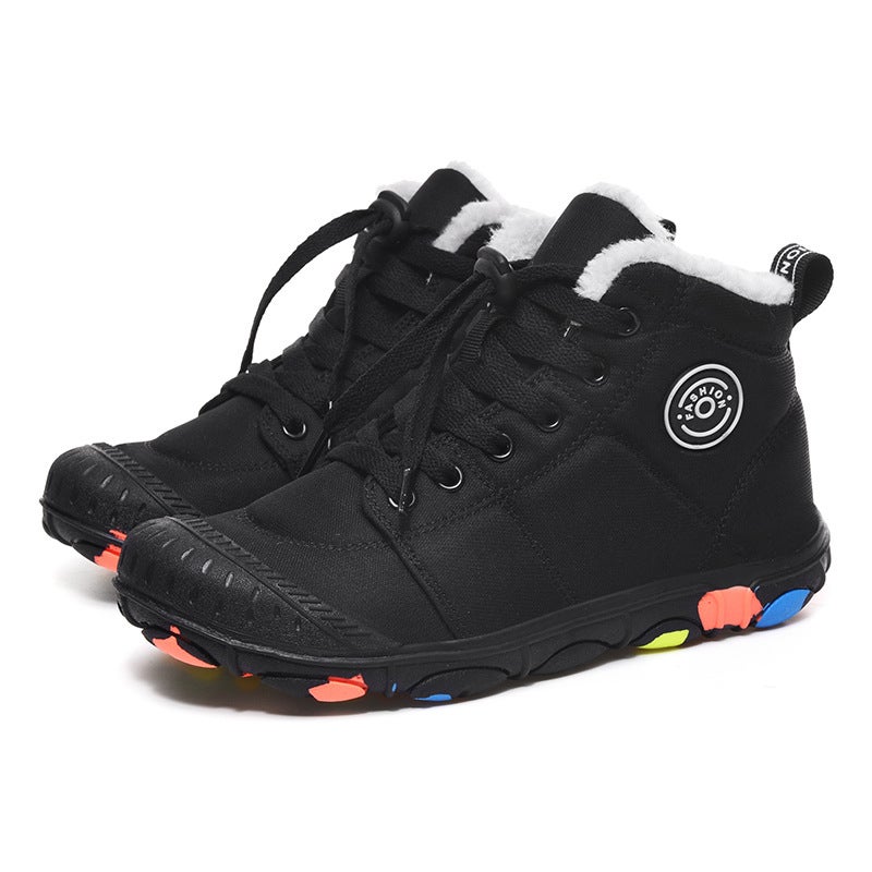 2025 Winter Large Size Export Outdoor Travel Xiyin Independent Station High-Top Kidsren'S Cotton Shoes 30-39 - Image 4