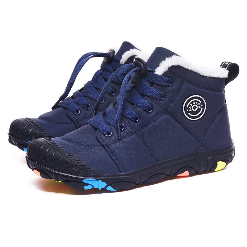 2025 Winter Large Size Export Outdoor Travel Xiyin Independent Station High-Top Kidsren'S Cotton Shoes 30-39 - Image 3