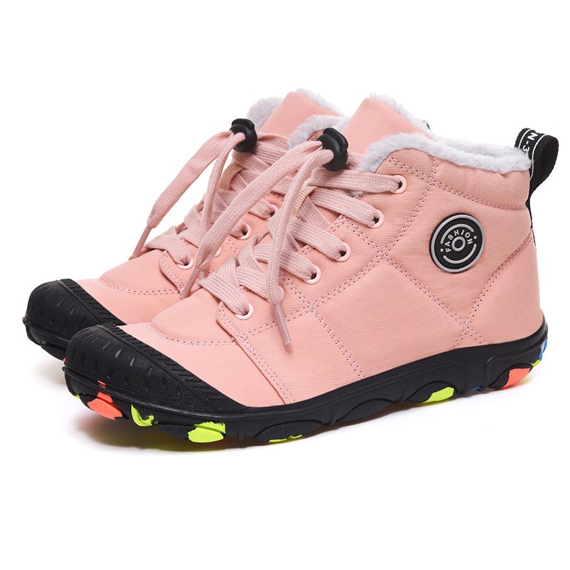 2025 Winter Large Size Export Outdoor Travel Xiyin Independent Station High-Top Kidsren'S Cotton Shoes 30-39 - Image 5