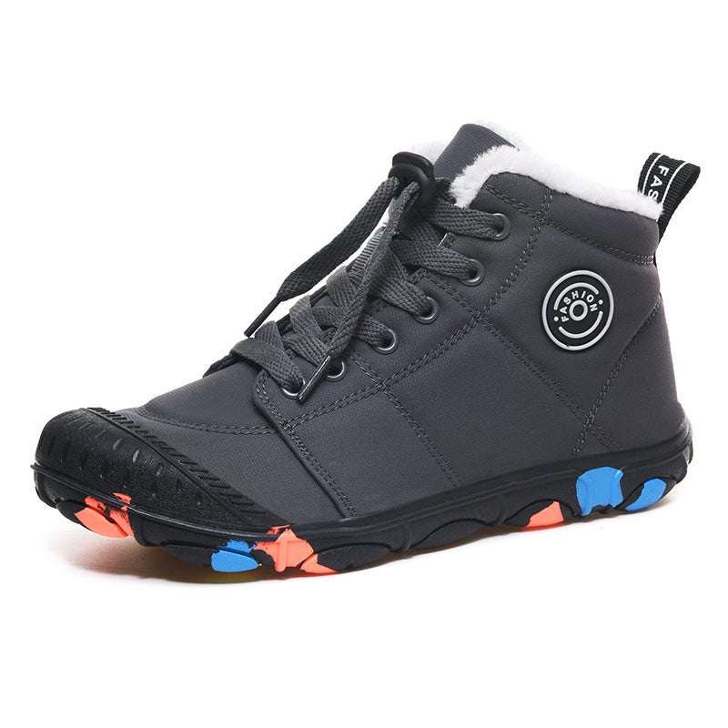2025 Winter Large Size Export Outdoor Travel Xiyin Independent Station High-Top Kidsren'S Cotton Shoes 30-39 - Image 1