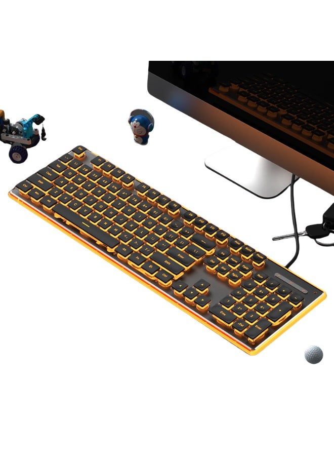 EBMINI New Wired Illuminated Mechanical Tactile Keyboard