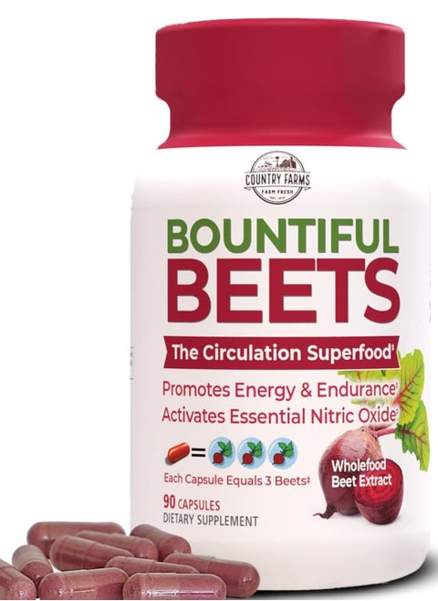Bountiful Beets Root, Wholefood Beet Extract, 90 Capsules