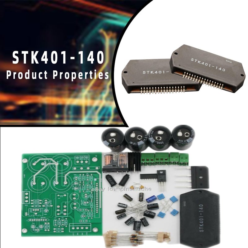 STK401 140 Audio Amplifier Board Stereo 120W Plus 120W Amplificador - Image 5