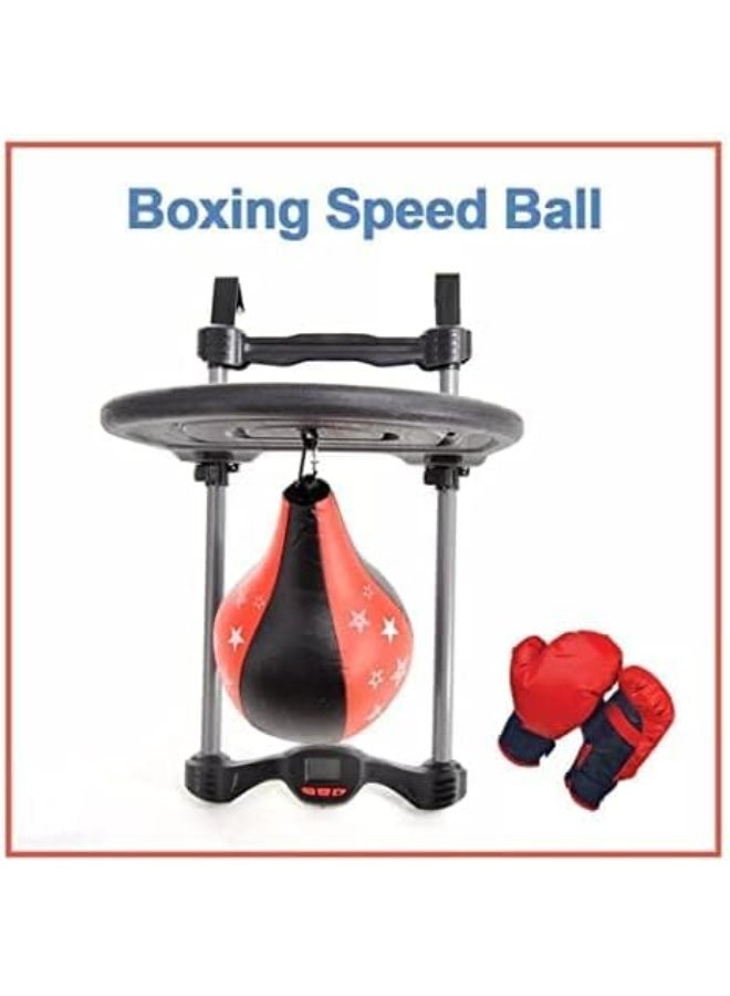 Punching Bag,Over the Door Speed Bag Boxing Punching Game | Electronic Punch Counter - No:143881H - Image 3
