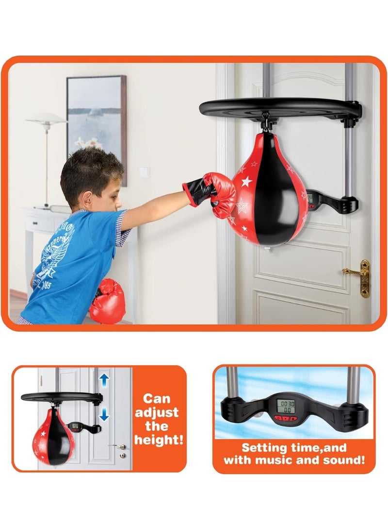 Punching Bag,Over the Door Speed Bag Boxing Punching Game | Electronic Punch Counter - No:143881H - Image 4