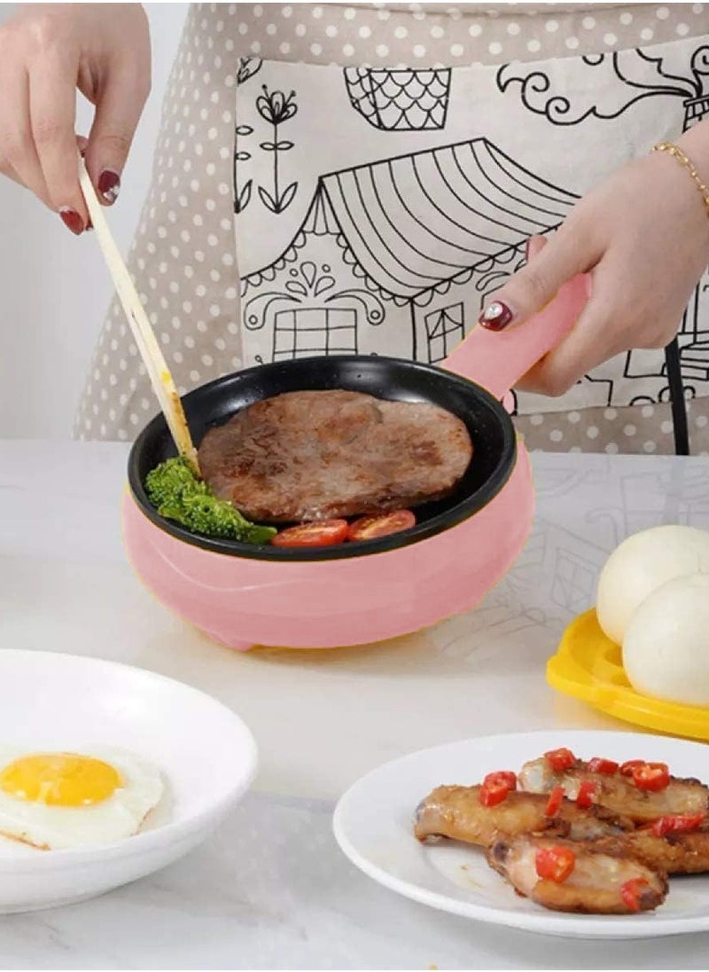 BORTONY - Egg Boiler 2 in 1 Automatic Egg Boiler Multi-Functional Electric Rapid Egg Cooker Non-Stick 7 Pcs Egg Steamer Roaster Omelette Frying Pan Single Layer Egg Boiler With Handle - Image 1