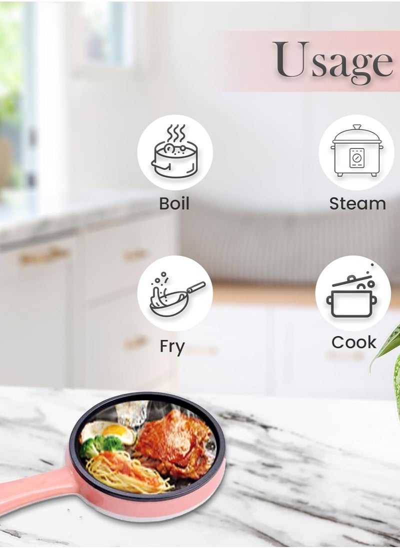 BORTONY - Egg Boiler 2 in 1 Automatic Egg Boiler Multi-Functional Electric Rapid Egg Cooker Non-Stick 7 Pcs Egg Steamer Roaster Omelette Frying Pan Single Layer Egg Boiler With Handle - Image 1