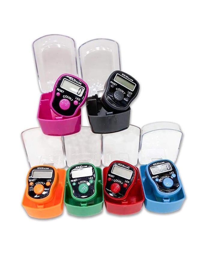 12-Piece Digital Finger Ring Tally Counter Multicolour - Image 2