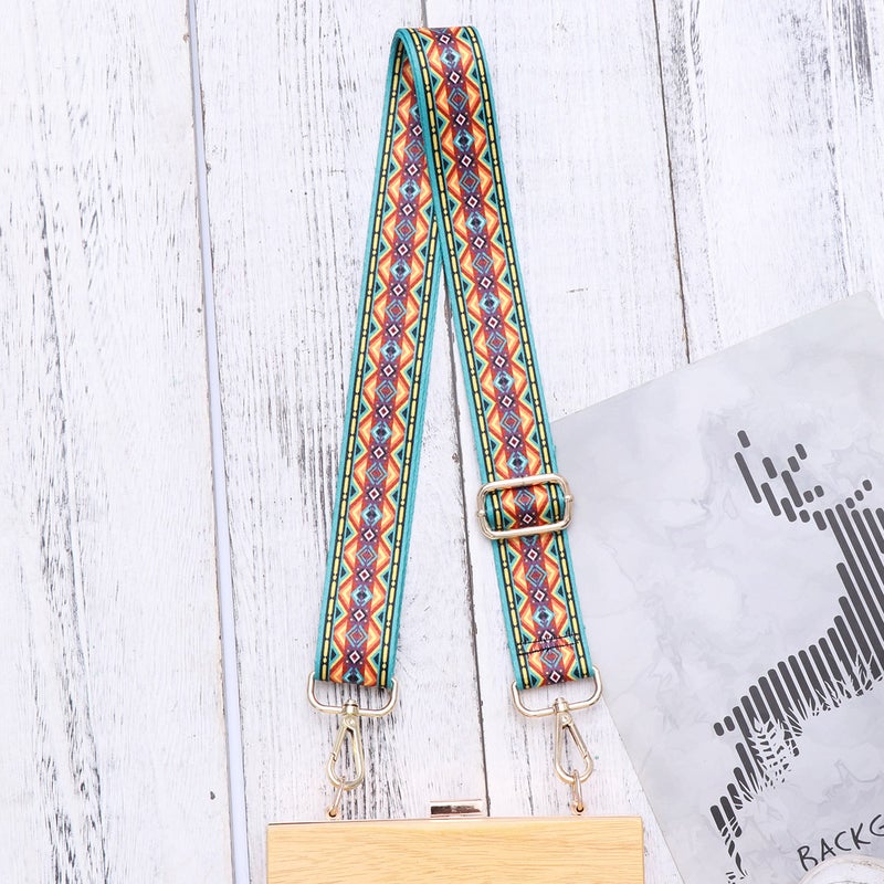 2pcs Fashion Replacement Bag Adjustable Ethnic Style Printing Strap body Handbag Purse Strap - Image 4