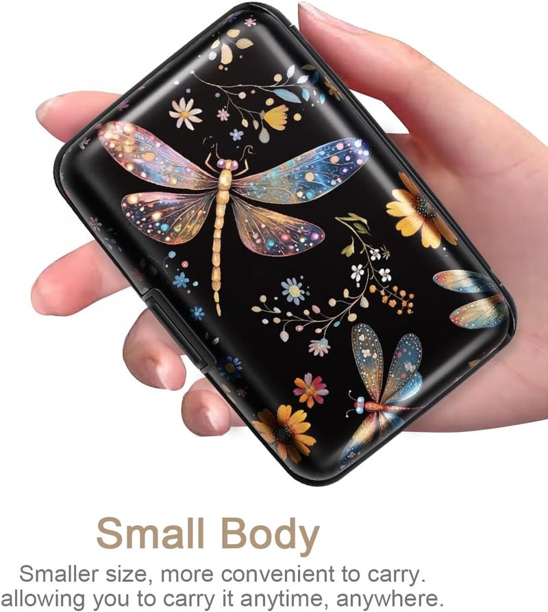 Coco Rossi Mini Credit Card Holder for Women or Men,RFID Blocking Slim Hard Card Case ID Case Travel Wallet - Image 2