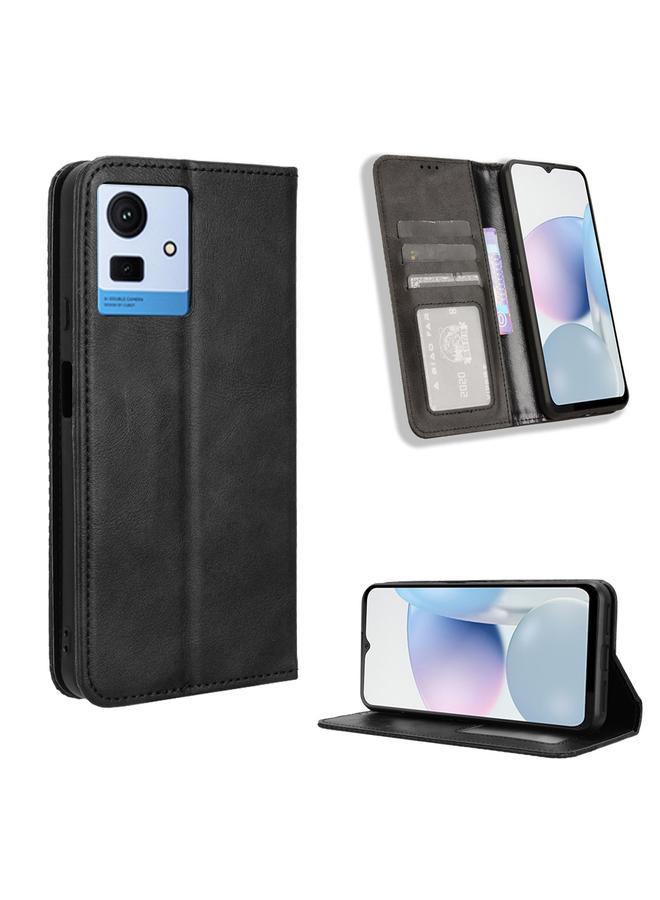 اس-توب جراب لهاتف Cubot Note 50 مصنوع من الجلد بمشبك مغناطيسي بتصميم كلاسيكي - Image 1