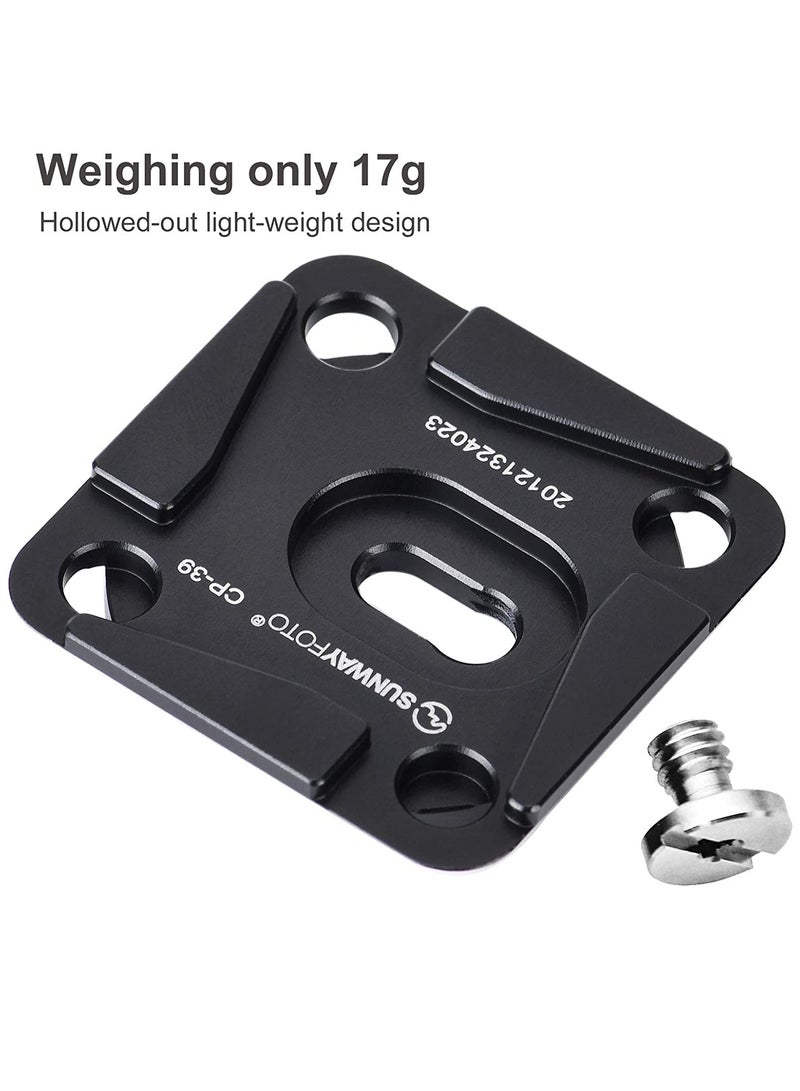 CP-39 Quick Release Plate for Cameras, One-Piece Design Compatible with Arca-Swiss and RRS, Ideal for Secure Mounting and Easy Access. - Image 3