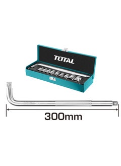 TOTAL 9 Pieces 1/2 Socket Set With L-Handle – Premium Chrome-Plated Sockets  - Image 3