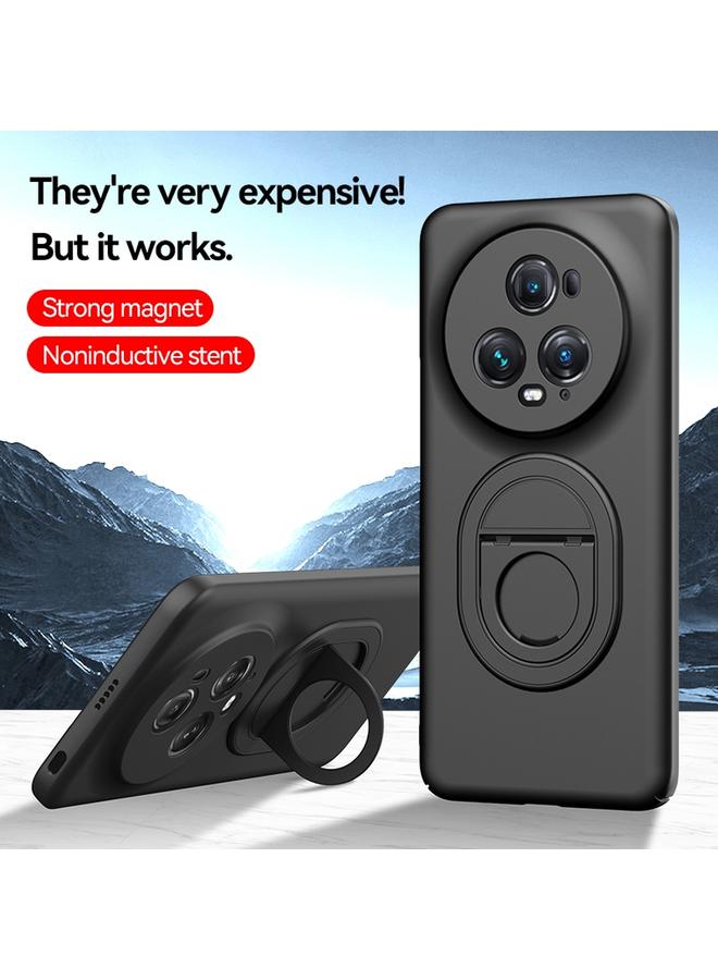 زبون جراب لهاتف Honor Magic5 Pro مع حامل Magsafe مخفي قابل للطي وغطاء كامل ومضاد للصدمات - Image 2