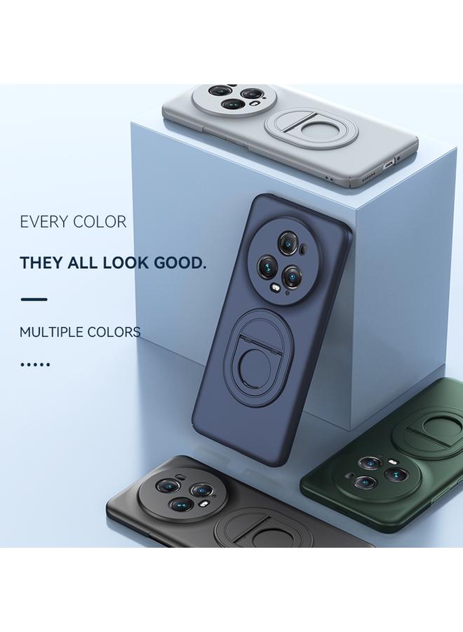 زبون جراب لهاتف Honor Magic5 Pro مع حامل Magsafe مخفي قابل للطي وغطاء كامل ومضاد للصدمات - Image 3