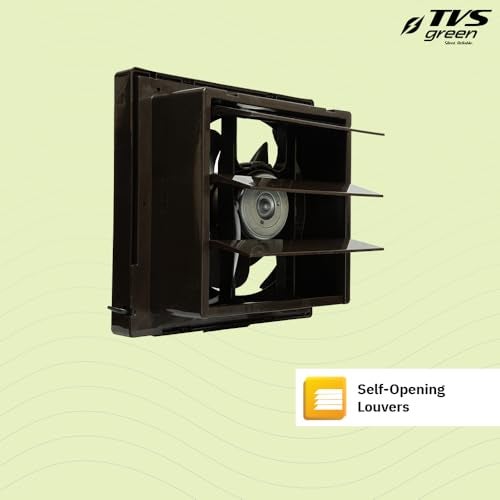 TVS GREEN Ventico 8 Ventilation Fan 200mm | High Suction 550 m³/hr | Silent Operation | Rust Proof ABS Body & Blades | Energy Efficient | Durable Design | Brown | 3-year Warranty - Image 3
