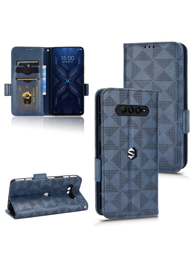 erorex Case For Xiaomi Black Shark 4 / 4 Pro Symmetrical Triangle Leather Phone Case  - Image 1