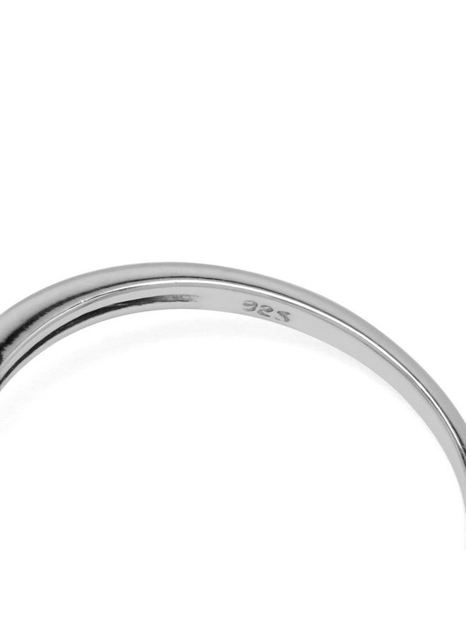 Silvershake 3-Stone Oval Shape Birthstone Gemstone White Gold Plated or Yellow Gold Plated 925 Sterling Silver Ring Jewelry for Women, 8, Sterling Silver Rhodium (White Gold Plated), Amethyst - Image 4