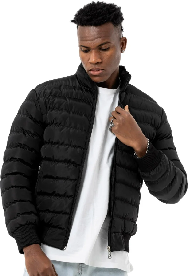 سكوتر Puffer Coat Comfort Black Men's Coat M1803TS