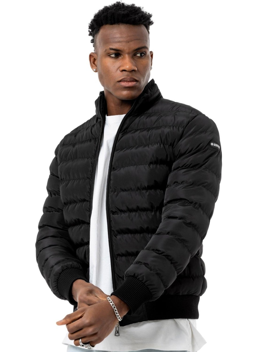 Scooter  Puffer Coat Comfort Black Men's Coat M1803TS  - Image 5