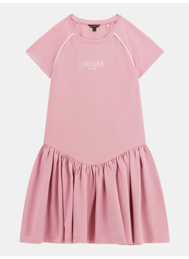 جس Youth Short Sleeve Punto Milano Dress