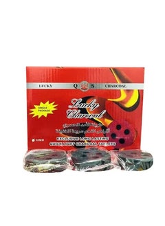 Lucky 80-Piece Round Charcoal-Bakhoor Coal Black 50mm  - Image 2