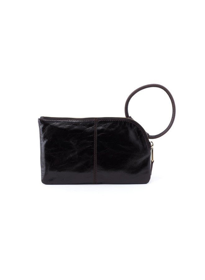 HOBO Sable Leather Wristlet Clutch For Women, Black - Image 4