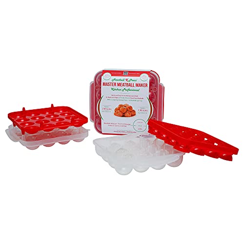 Meatball X Press - Meatball Maker & Stacking Storage Tray System - Kitchen Professional - 32 Meatball Product - Image 2