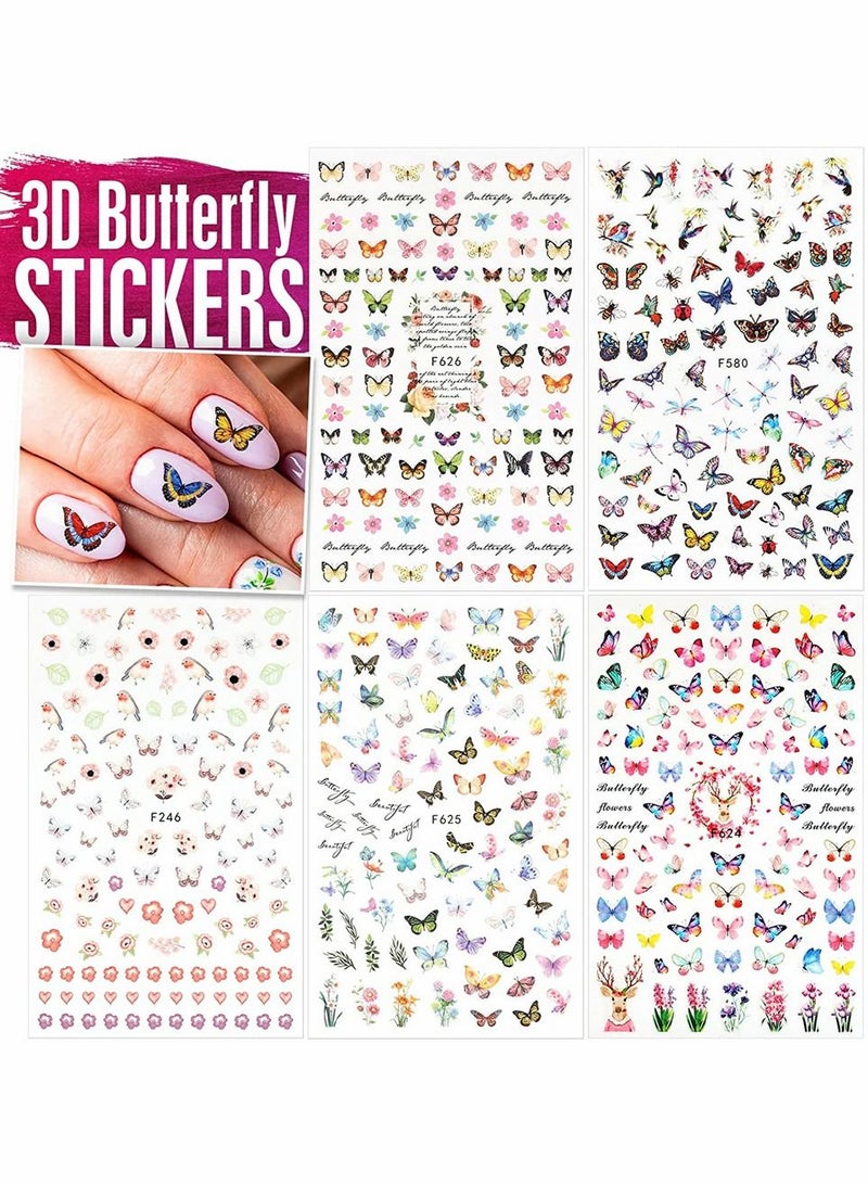 SYOSI Nail Art Brush, Nail Design Tools Kit with Nail Art Brushes, Nail Dotting Tools, Fine Glitter, Nail Butterfly, Nail Heart Sequins, Foil Flakes, Nail Art Rhinestones, Nail Art Decoration Kit - Image 4