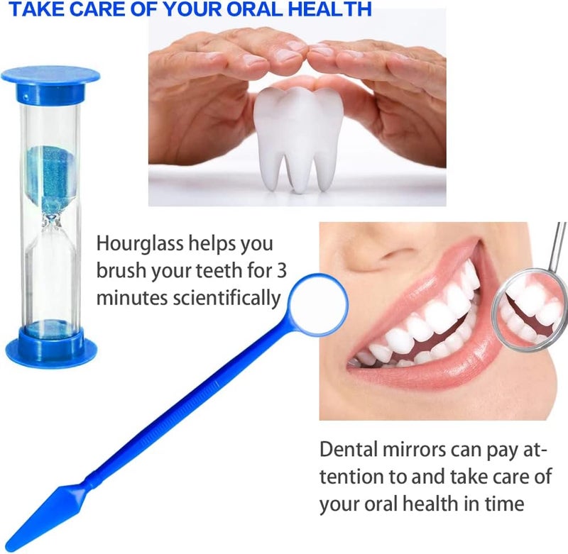 Wenge Portable Orthodontic Oral Care Kit  2Pack  Travel Kit for Patients Interdental Brushing Wax Floss Toothbrush CleaningPurple  Blue - Image 5