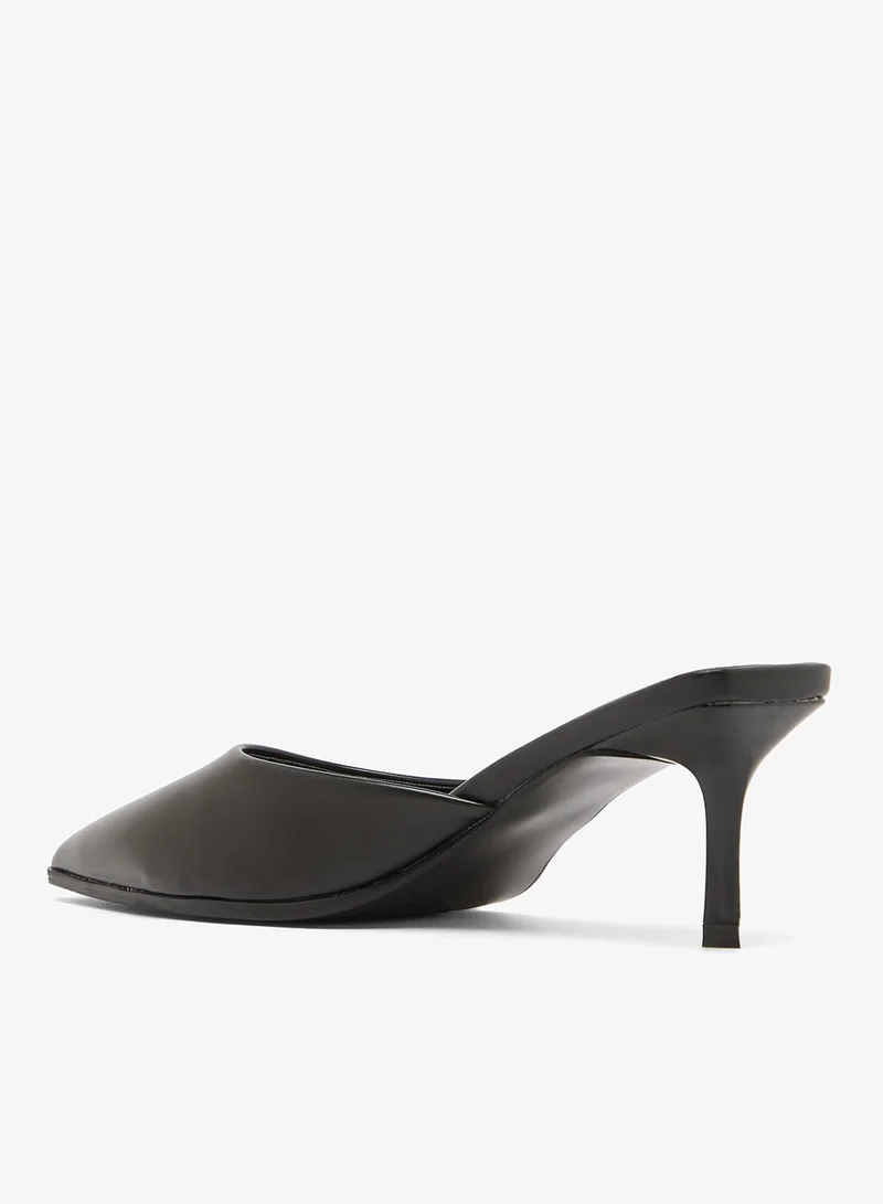 Ella Limited Edition Classic Mid Heel Open Back Pumps