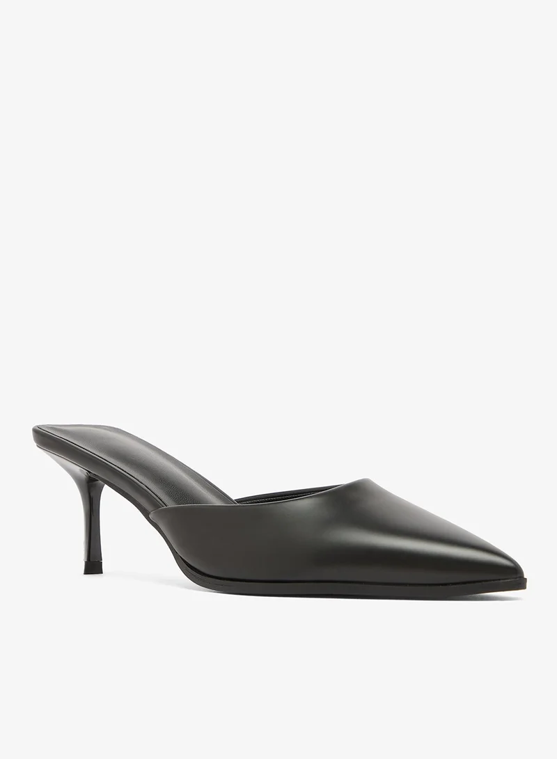 Ella Limited Edition Classic Mid Heel Open Back Pumps